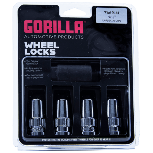 GORILLA LOCK DUP ACORN 9/16 CHR CLAM