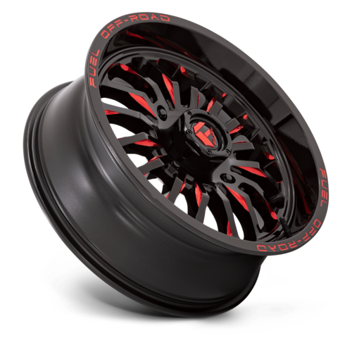 D822 18X7 4X137 G-BLK MILL-RED 13MM