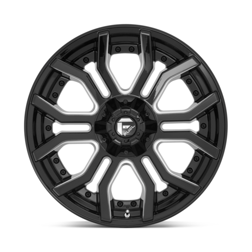 D711 22X10 6X135/5.5 GL-BLK-MIL -18MM