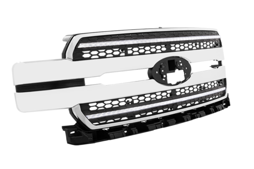 FORD F150 18-20 GRILLE CHROME WHT DRL