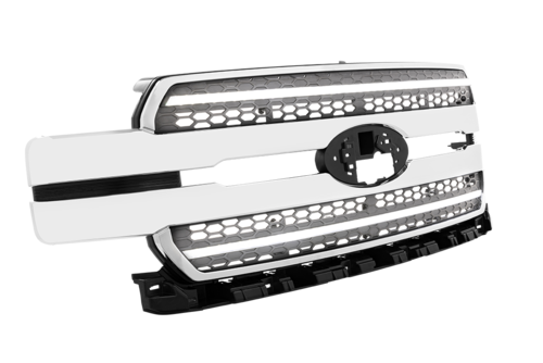 FORD F150 18-20 GRILLE CHROME WHT DRL