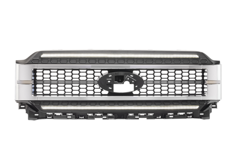 GRILLE F150 2021+ CHROME FINISH WHT DRL